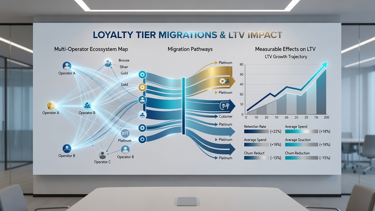 Visualisatie van retentiecurves voor en na tier-migraties in digitale gaming ecosystemen