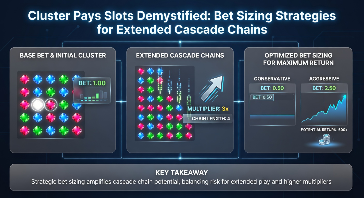 Grafiek met cascade-ketenlengtes en bijbehorende winstkansen in cluster pays slots