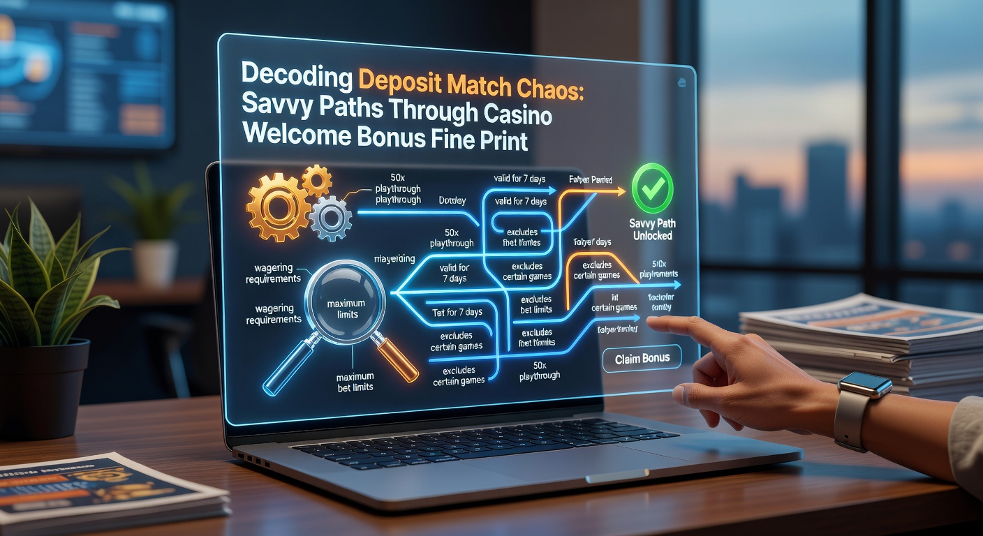 Casino speler analyseert bonusvoorwaarden op een tablet met kleurrijke bonustekst op het scherm