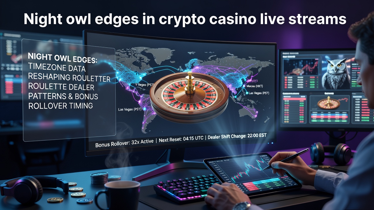 Analyse van tijdzone-effecten op live roulettedealers in crypto casino streams