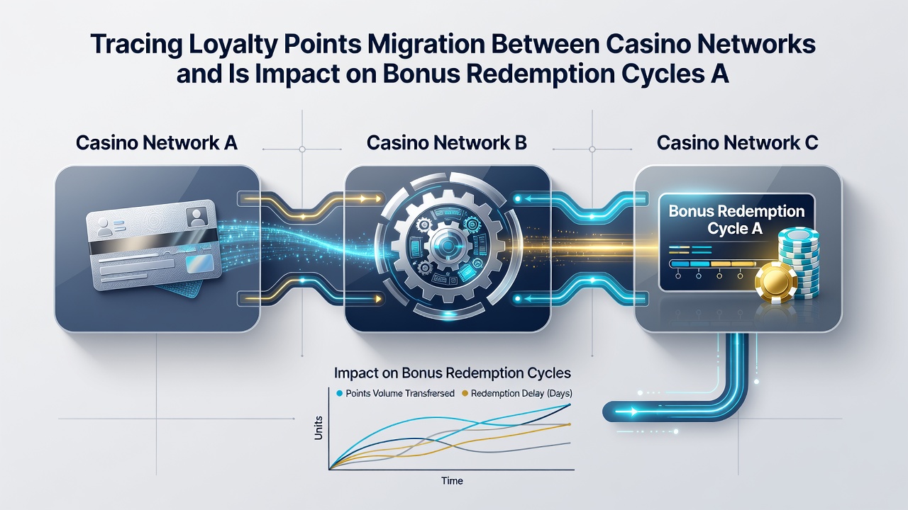 Diagram dat illustreert hoe bonusverzilveringscycli worden beïnvloed door overgedragen loyaliteitspunten tussen netwerken