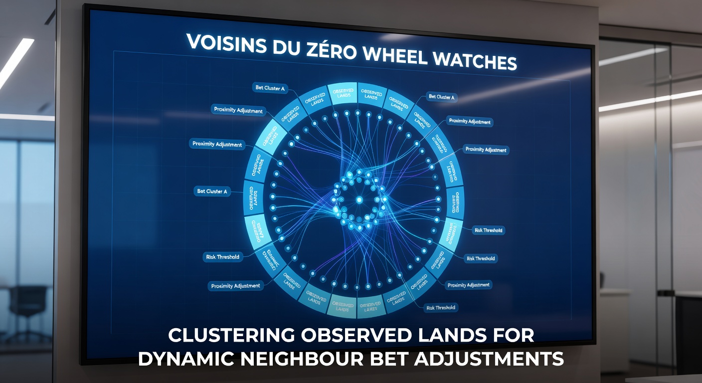 Roulettewiel met Voisins du Zéro sector uitgelicht, ballandingen geklusterd op het wiel